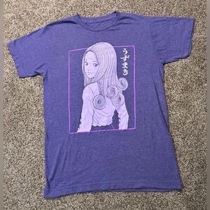 Junji Ito Uzumaki Hair Spirals T-Shirt.